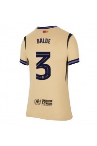 Barcelona Alejandro Balde #3 Fotballdrakt Borte Klær Dame 2025-26 Korte ermer